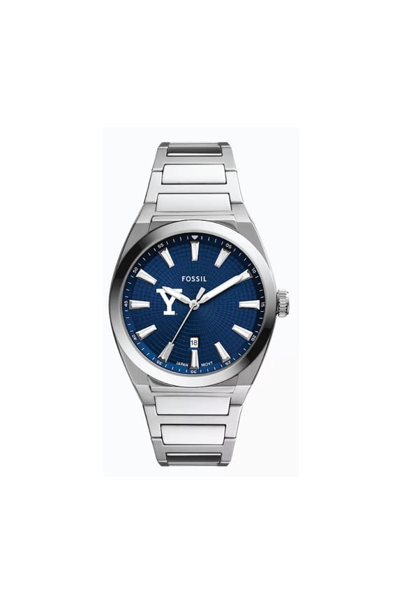 Yale Bulldogs Everett Three-Hand Date Stainless Steel Watch
