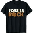 thumbnail image 1 of Fossils Rock - Rock Collector Geode Hunter Geology T-Shirt men and women can wear, black, white, gifts, 1 of 4