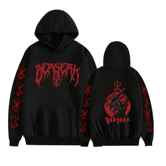 Fosskos Berserk Memorial Edition Hoodie - Unisex Guts Griffith Graphic Sweatshirt, Comfort High Street Cosplay Anime Pullover