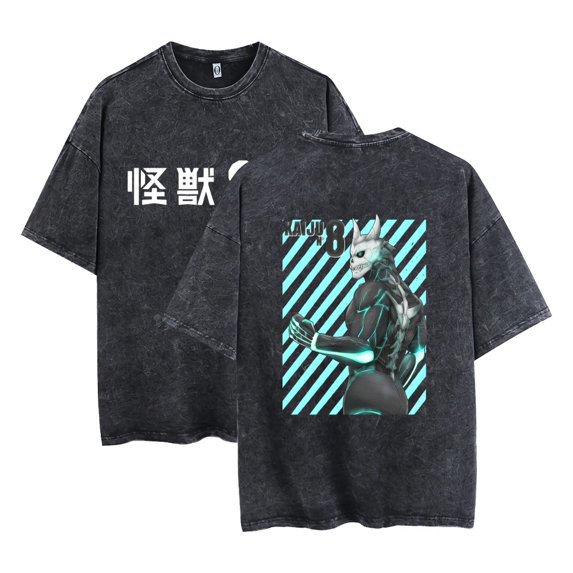 Fosskos Kaiju No.Eight T-Shirt Unisex Short Sleeve Crew Neck 100% Cotton Tee Cosplay Plus Size 2024 New Anime Merch
