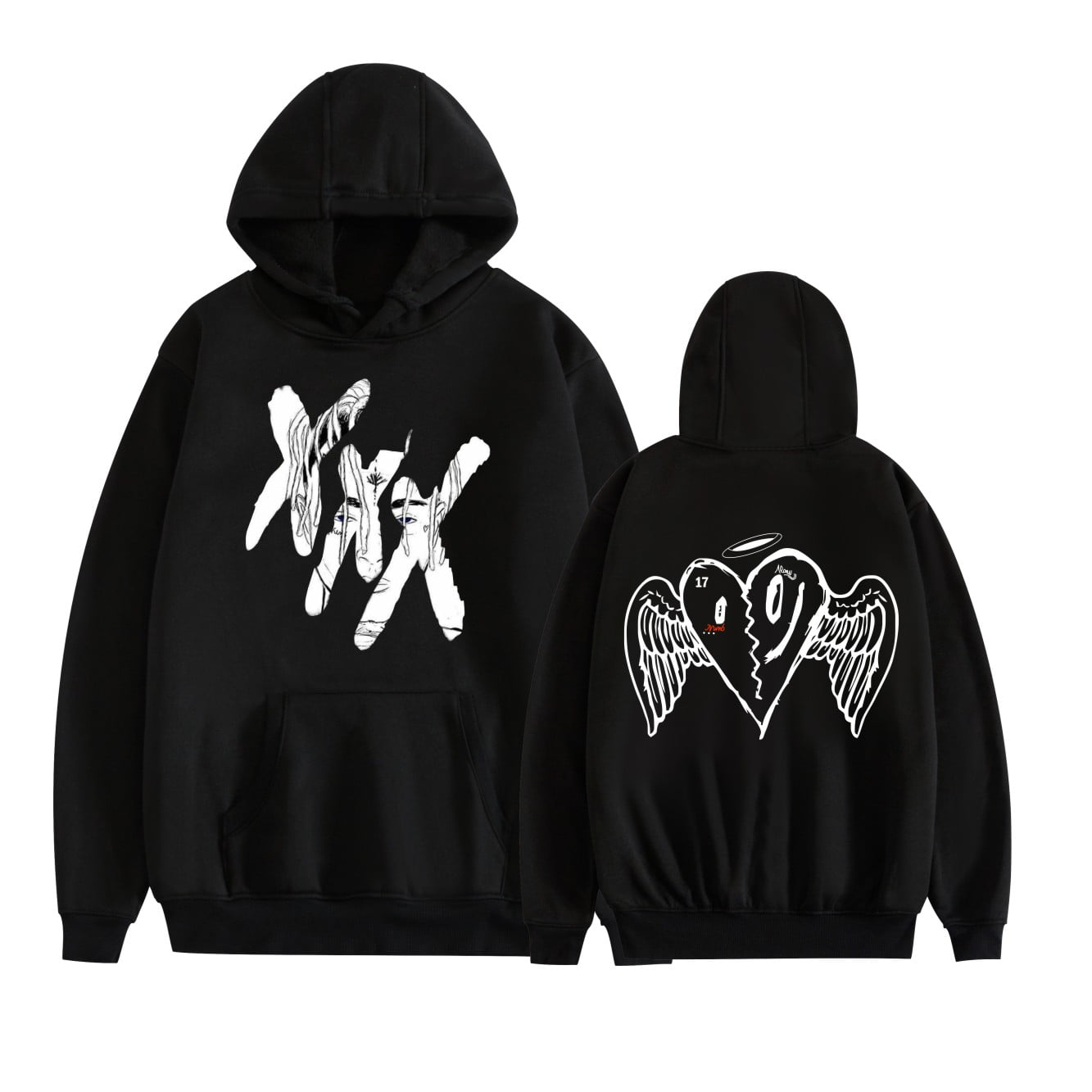 Fosskos Men Women's Long Sleeve Heartbreak xxxtentacion Fosskos Men Women's Long Sleeve Heartbreak xxxtentacion