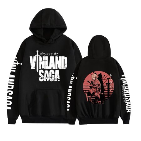Fosskos Vinland Saga Hoodie Unisex Long Sleeve Sweatshirt Anime Hooded Thorfinn Thorkell New Hoody Cosplay