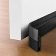 thumbnail image 1 of Fostbeen 2 Pack Door Draft Stopper，Door Sweep for Exterior & Interior Doors,Door Bottom Seal Dust and Noise Insulation Weather Stripping Draft Guard Insulator, 1-4/5" W x 37" L,Black, 1 of 7