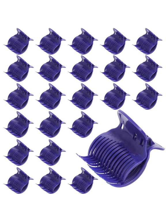 24 Hot Roller Clips for Hair Curler Claw Clip Replacement Hair Section Styling for Women Girls Purple
