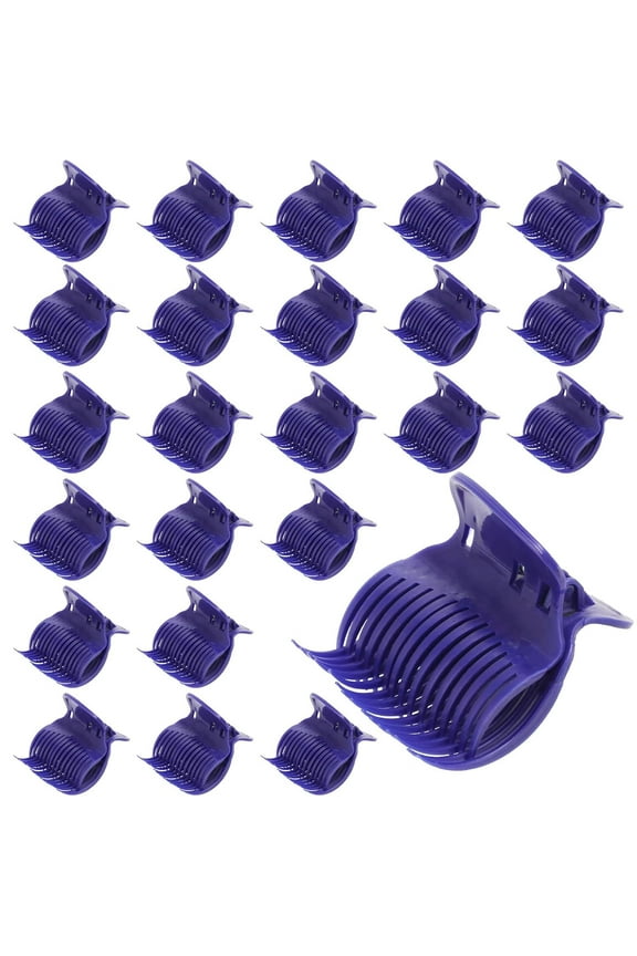 24 Hot Roller Clips for Hair Curler Claw Clip Replacement Hair Section Styling for Women Girls Purple