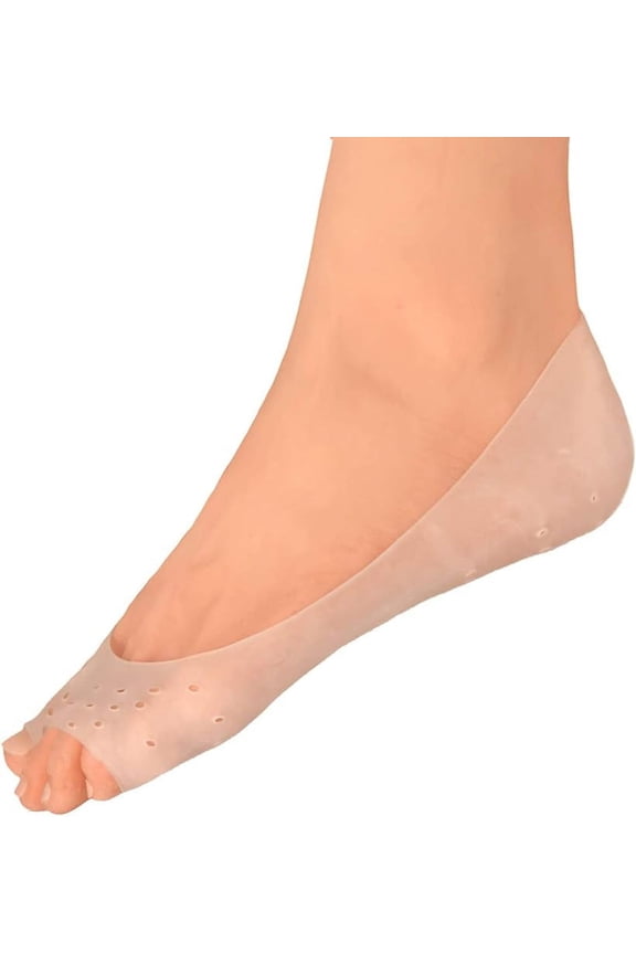 Original Moisturizing Gel Socks - 4 Pieces - Prevents Dry Cracked Heels & Cracked Feet - Day & Night Socks - W4-10 | M5-8