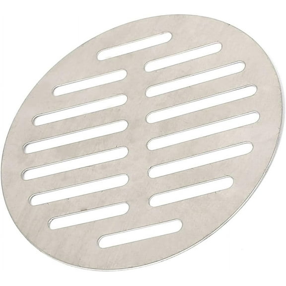 Fostbeen Round Floor Drain Cover (5") 1Pcs, Stainless Steel Shower Drain Grate - for Furniture Repair, Bathroom Kitchen, Silver Tone