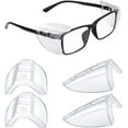 thumbnail image 1 of Fostbeen Safety Glasses Side Shields for Prescription Glasses, Slip on Clear Eye Glasses, Fits Small to Large Eyeglasses, 1 of 7