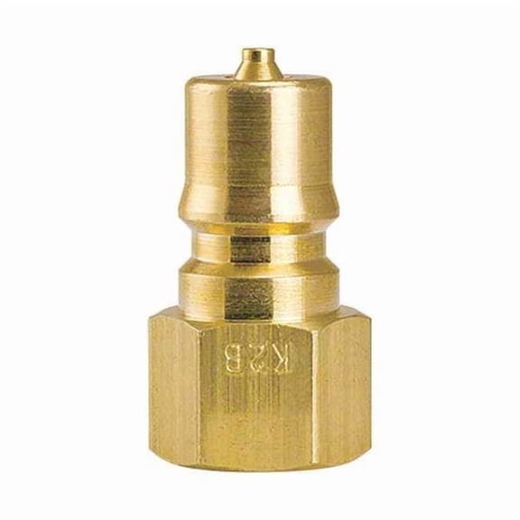 Foster Brass Plug, 1/4 in x 1/4 in FPT K2B