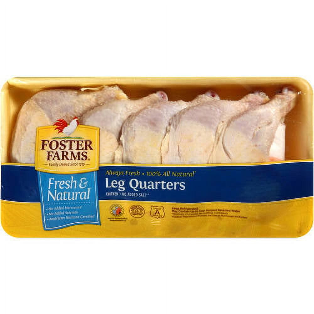 Foster Farms Chicken Leg Quarters, 4.9 6 lbs