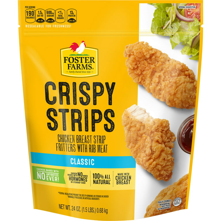 https://i5.walmartimages.com/seo/Foster-Farms-Fully-Cooked-Crispy-Chicken-Strips-White-Meat-Frozen-24-oz-1-5-lb-Bag_d5729e4c-a069-4b11-aeec-d55045853a7d.244f8c4cc1f6c9a6df08b9160ecf0637.jpeg?odnHeight=768&odnWidth=768&odnBg=FFFFFF