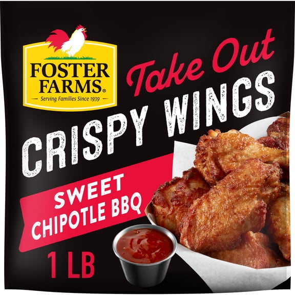 Foster Farms Sweet Chipotle Take Out Crispy Chicken Wings, 16 oz