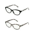 thumbnail image 1 of Foster Grant 2-Pack Black Cat Eye Reading Glasses, 1 of 11