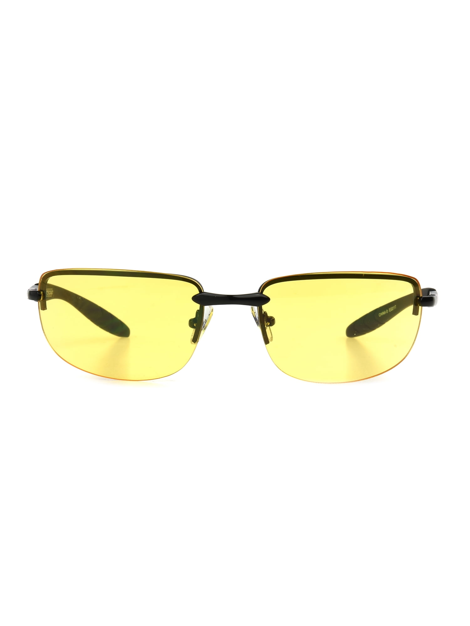 Foster Grant Ironman Night Driving Glasses Black Frames Yellow