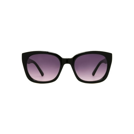 Foster Grant Black Square Women's Sunglasses
