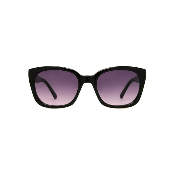 Foster Grant Black Square Women's Sunglasses