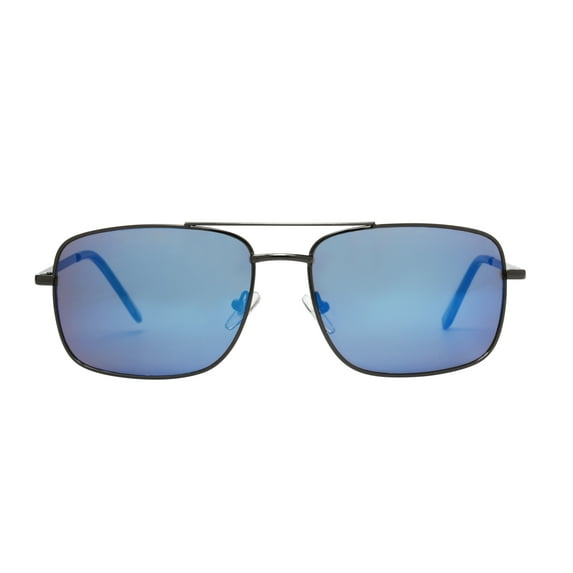 Foster Grant Cali Blue Men'S Gunmetal Pilot Sunglasses