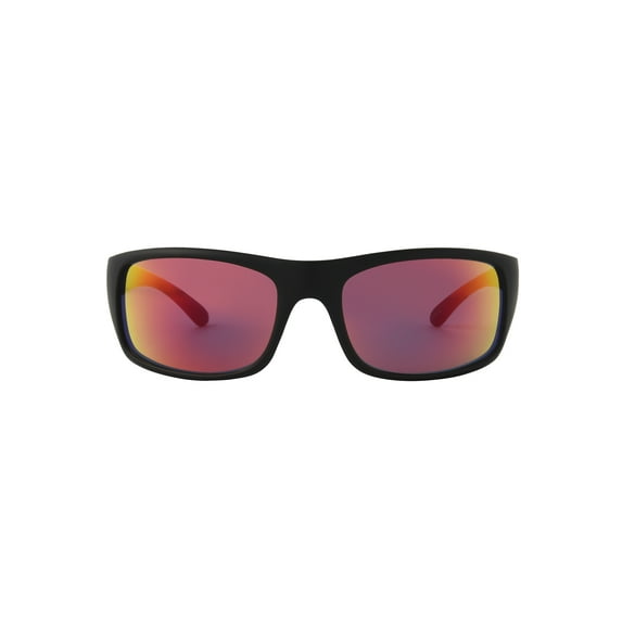 Foster Grant Cali Blue Men'S Black Wrap Sunglasses