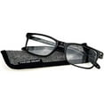 Foster Grant Cole Black Men's Crystal Vision Reading Glasses (Black, 1.