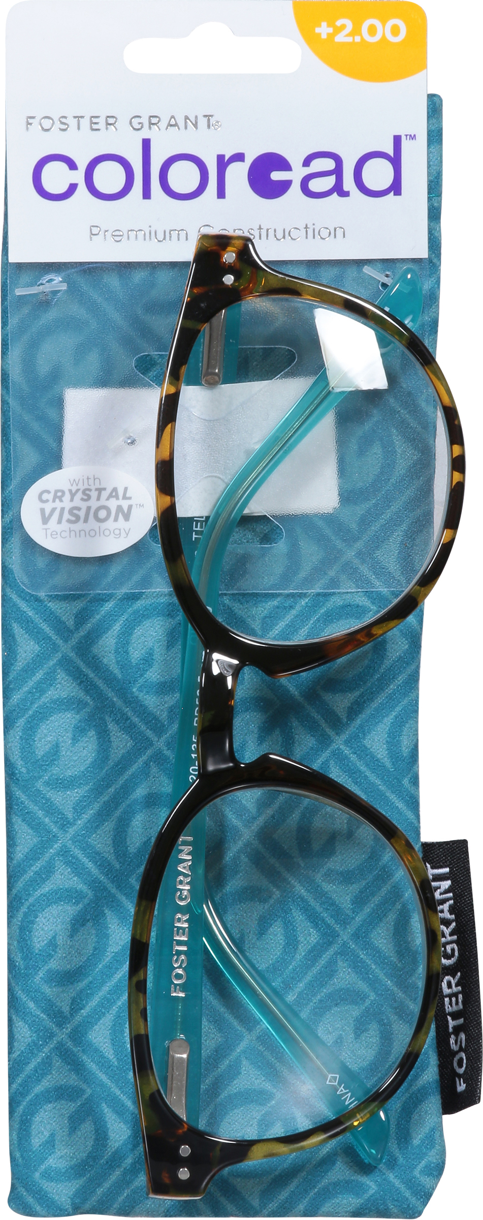 Foster Grant Coloread +2.00 Bryn Reading Glasses 1 ea