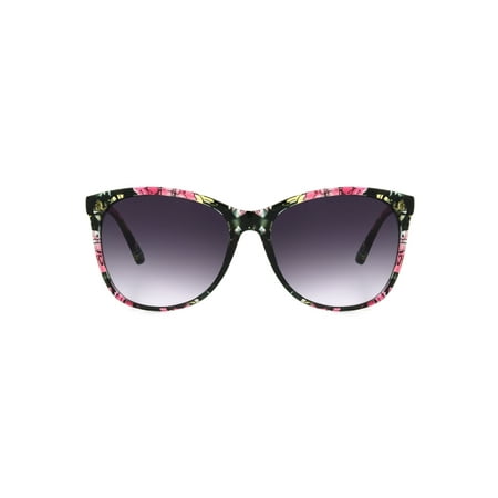 Foster Grant Floral Patterned Full-Rim Polarized Sunglasses