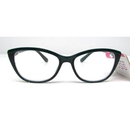 Foster Grant Gloss Green Reading Glasses - 2.75