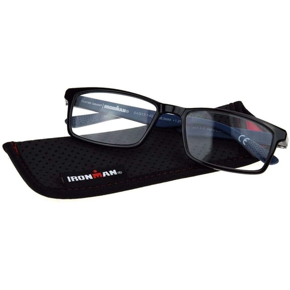 Foster Grant IM2002 Ironman Reading Glasses +1.25