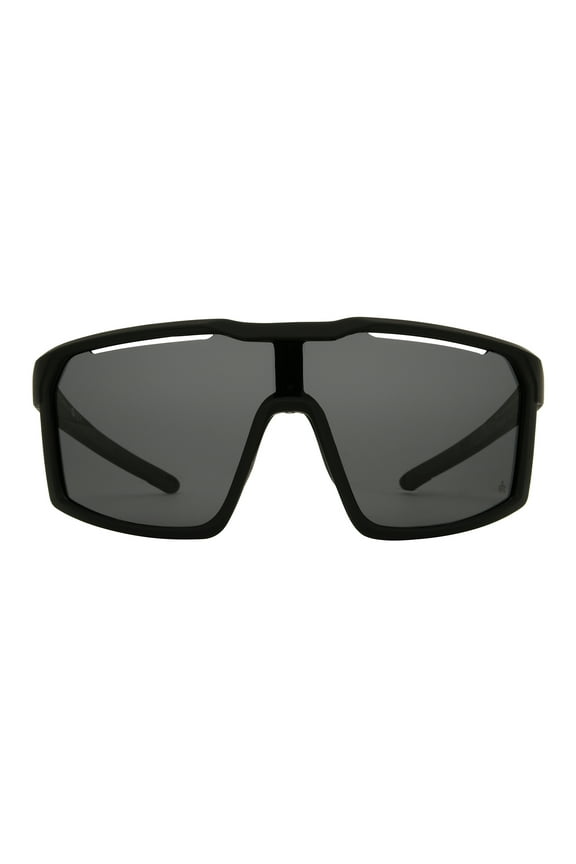 Foster Grant IRONMAN® Black Wrap-Around Men's Polarized Sunglasses
