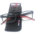 Foster Grant Ironman Reading Glasses, Black/Red (+2.50)
