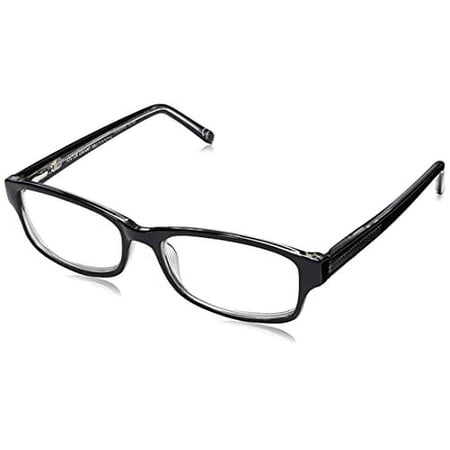 Foster Grant James Multifocus Reading Glasses Rectangular, Black/Transparent, 53 mm + 2.75