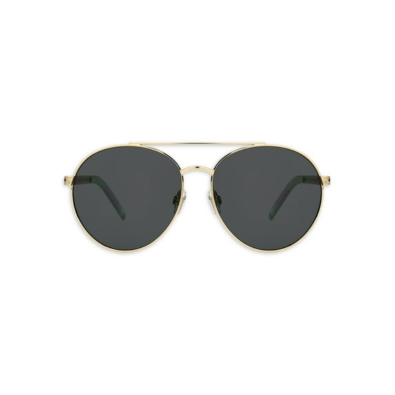 Foster Grant Ladies Round Gold Sunglasses