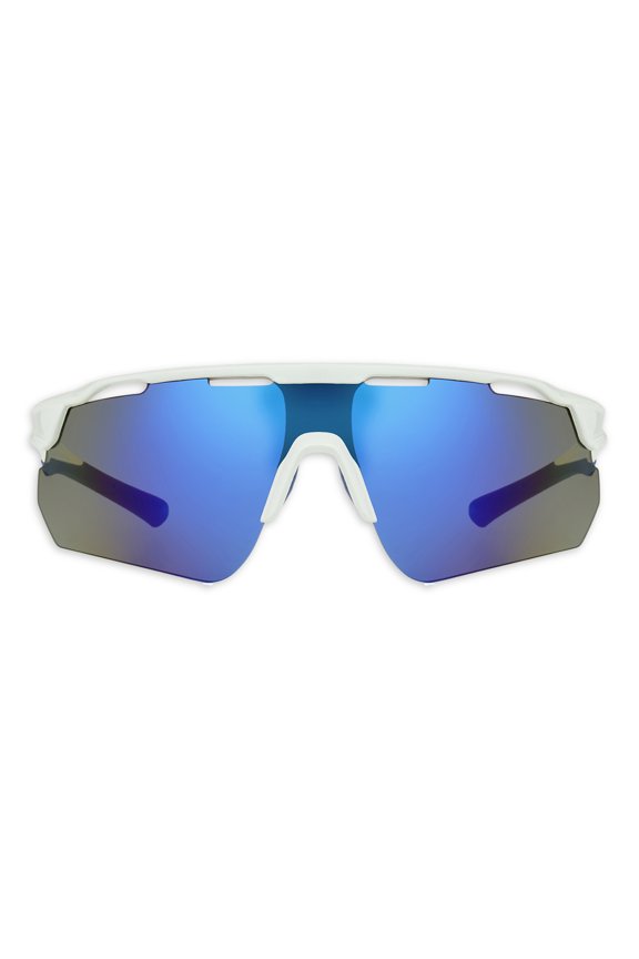 Men's Active Shield Adult Sunglasses, White