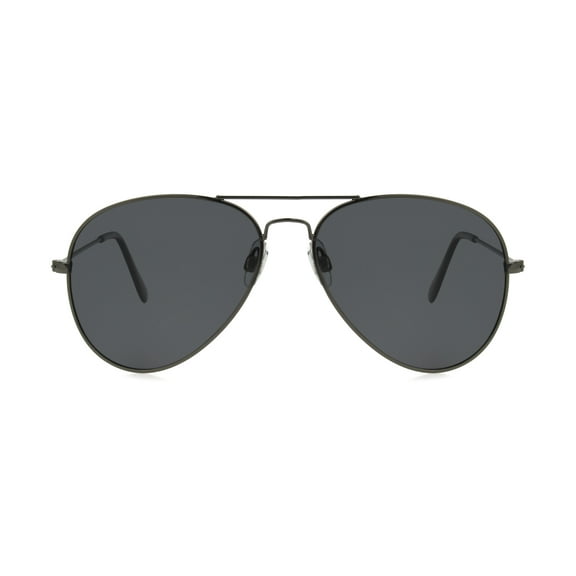 Foster Grant Men's Aviator Fashion Sunglasses Gunmetal