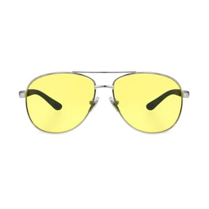 Foster Grant Men's Aviator Sport Sunglasses Silver