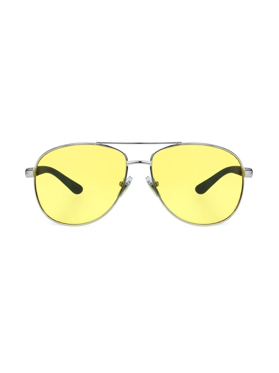 Men's Aviator Sport Sunglasses Silver