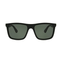 Foster Grant Men's Premium Polarized Square Fashion Sunglasses, Black
