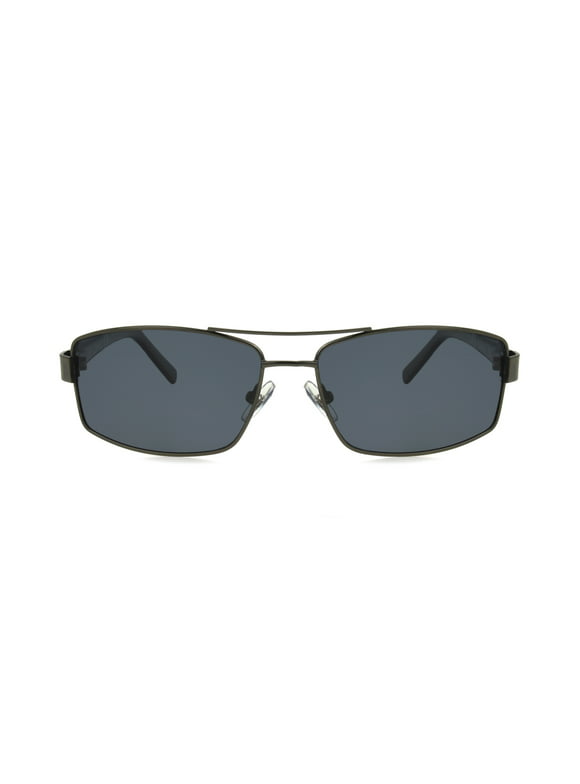 Foster Grant Men's Rectangle Fashion Sunglasses Gunmetal
