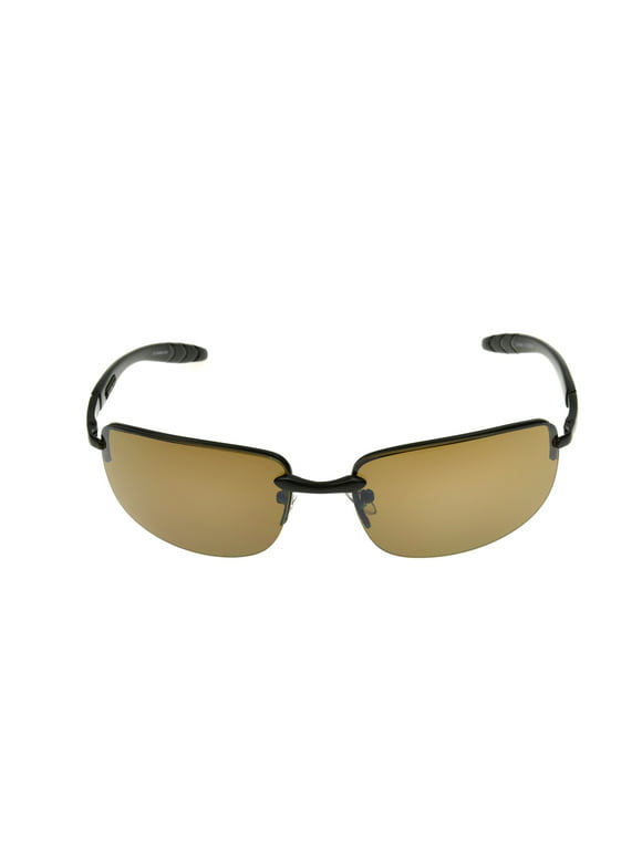 Foster Grant Men's Rimless Sport Sunglasses, Black