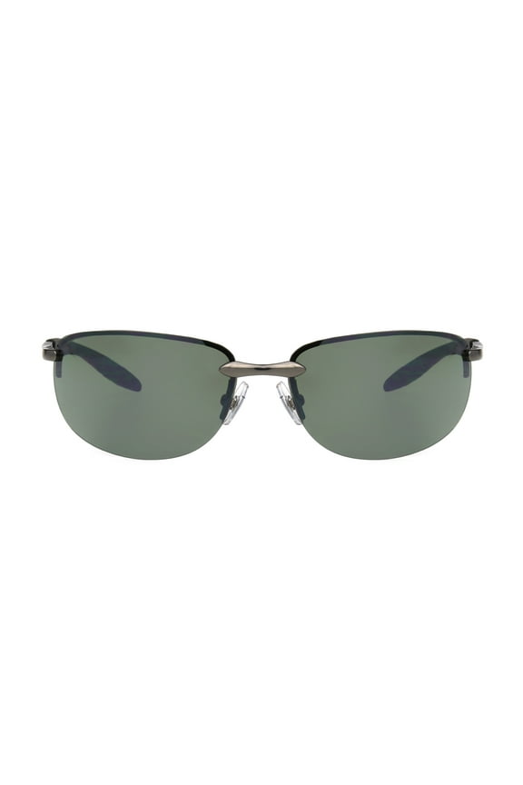Men's Rimless Sport Sunglasses Gunmetal