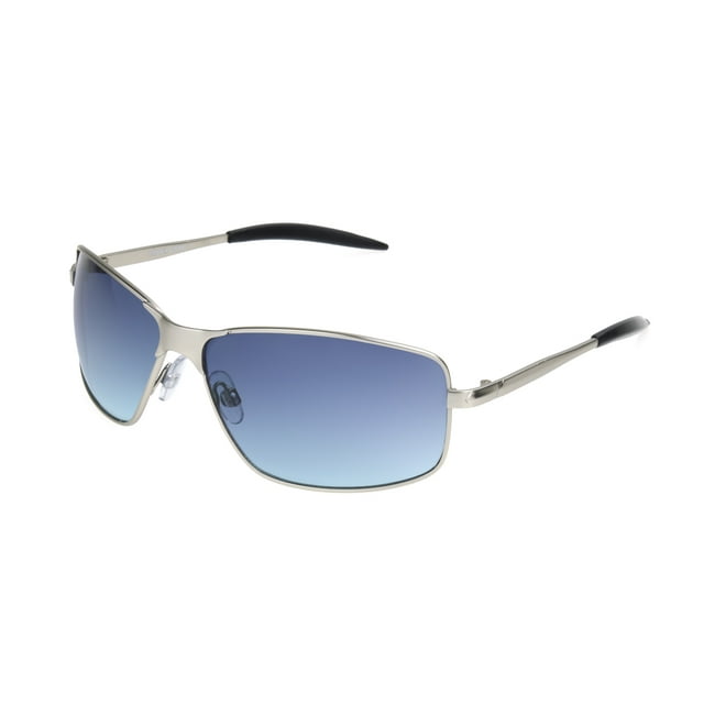 Foster Grant Men's Silver Rectangle Sunglasses XX12