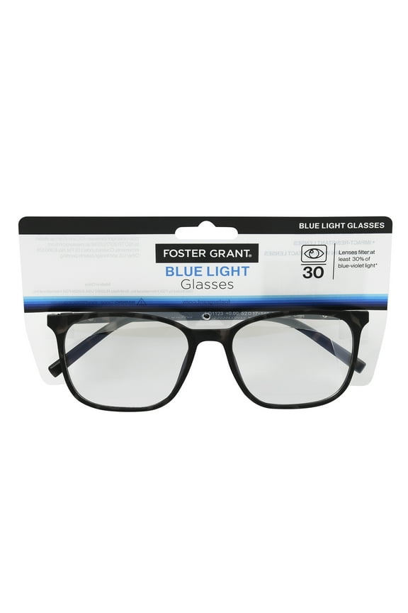 Men's Square Fashion Blue Light Glasses Gray