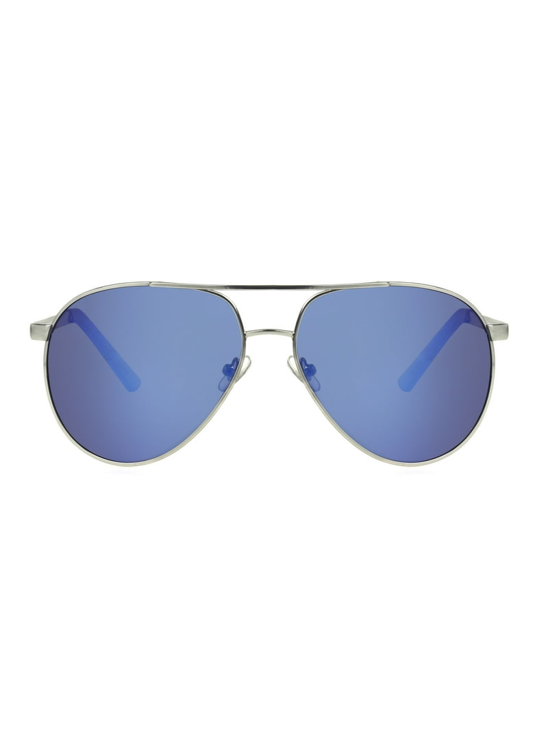 Foster Grant Mens Aviator Silver Adult Sunglasses Matte  display picture 2