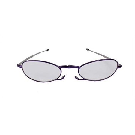 Foster Grant MicroVision Gideon Compact Reading Glasses Pocket Readers Purple Glimmer (Purple, 2.00)