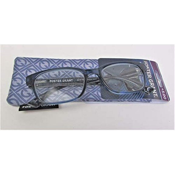 Foster Grant Parissa Women's Premium Translucent Blue Reading Glasses (2.00)