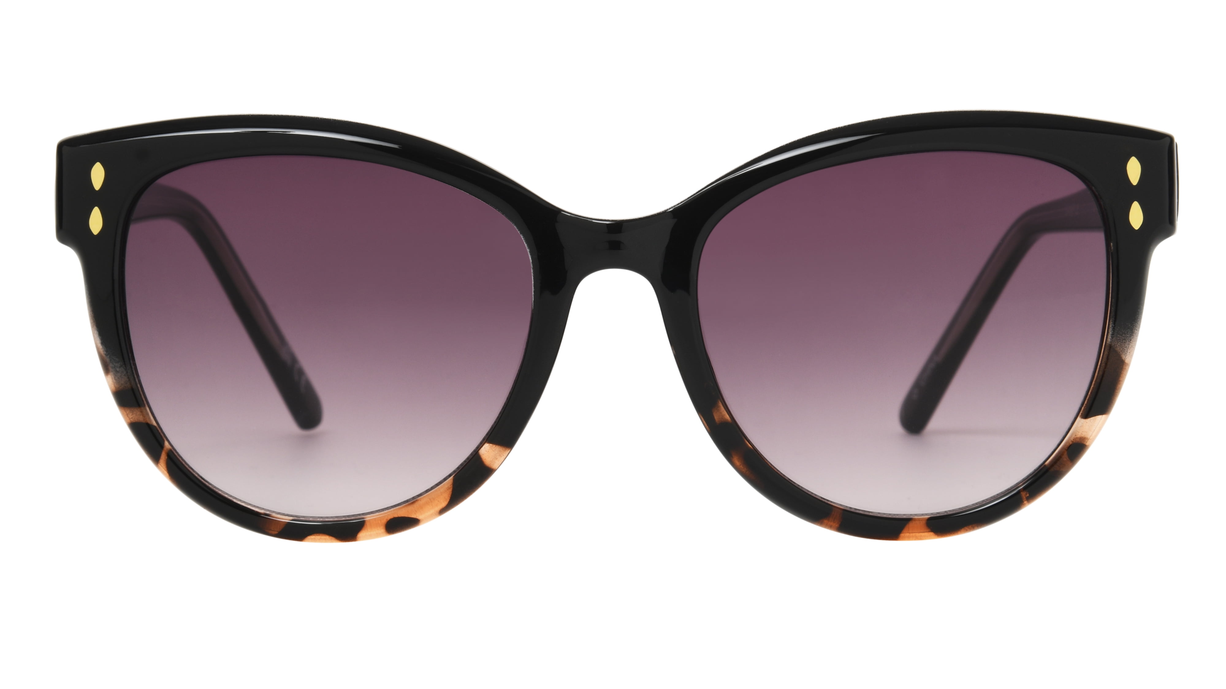 Foster Grant Premium Women's Cat Eye Sunglasses, Black