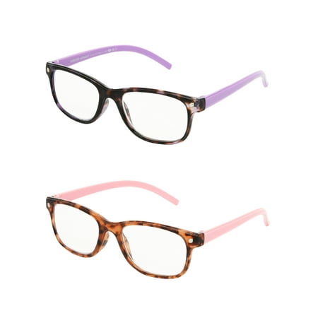 Foster Grant Purple Square Reading Glasses