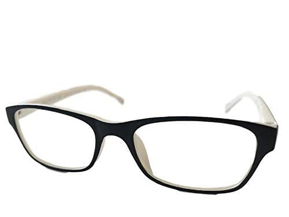 Foster Grant Reading Glasses Lucille Black and White +1.25 Strength