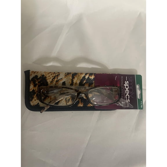 Foster Grant Rick Reading Glasses Eyeglasses 1.75 Brown