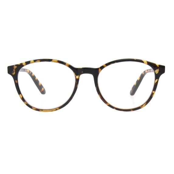 Foster Grant Round Blue Light Reader Eyeglass Tort 2.00 Diopter
