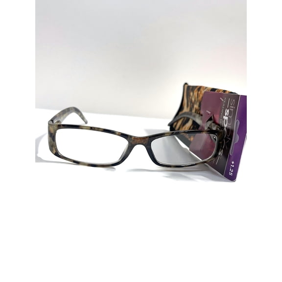 Foster Grant Simply Specs Syriah animal print rectangular +1.25